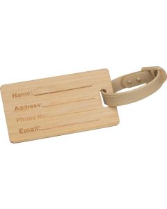 Kofferanhänger aus Bambus