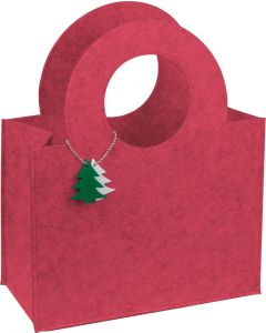 Tasche aus Filz mit Tannenbaumanhänger