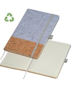 A5 Notizbuch aus Kork und Filz, 160 Seiten