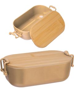 Lunchbox mit Bambusdeckel und Bügelverschluss