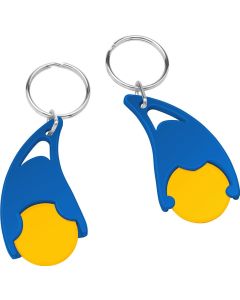 Chiphalter mit 1€-Chip Epsilon, mit Schlüsselring