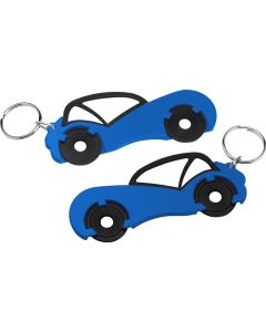 Chiphalter mit zwei 1€-Chips Auto, mit Schlüsselring