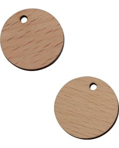 1€-Chip Holz, Loch Außen