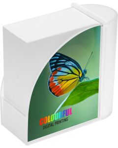 Zettelbox mit integriertem Köcher Design