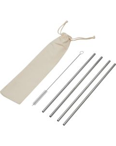 Edelstahl-Strohhalm-Set Drink Friendly