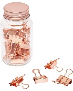 Dokumentenklammer im Glas Copper Clamp