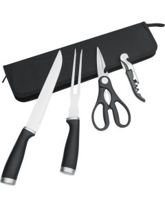 Edelstahl-Tranchierbesteck Roasty, 4-Teilig