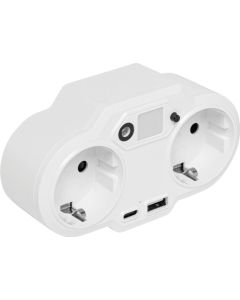 USB-Adapter-Stecker-Netzteil mit Nachtlicht Endless Power Night
