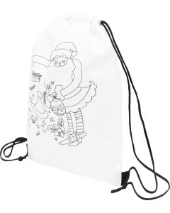 Bemalbarer Turnbeutel Colourful Santa