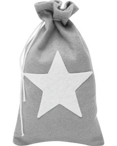 Filz-Weihnachtsbeutel White Shine