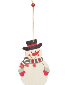 Geschenk- / Baumanhänger Wooden Snowi