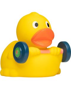 Quietsche-Ente Gewichtheber