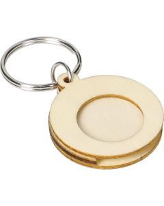 Holzchip-Schlüsselanhänger Circle