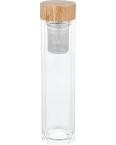 Restposten: Glasflasche mit Teesieb Retumbler-Sledge