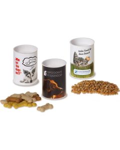 Futter-Werbetrommel - inkl. Werbedruck