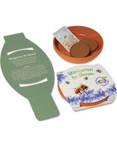 Minigarten für Bienen Pflanzset - inkl. Werbedruck