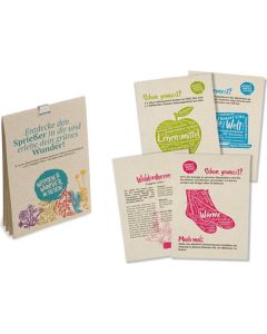 Samentüten Wissen & Wunder Light (3er Set) - Samen nach Wahl - inkl. Werbedruck