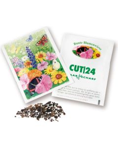 Samentüten Country Garden - Bunte Blumenwiese - inkl. Werbedruck