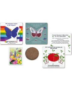 Verschluss-Karte - Samenset - inkl. Werbedruck