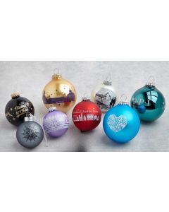 Große Auswahl an Christbaumkugeln inkl. Werbedruck