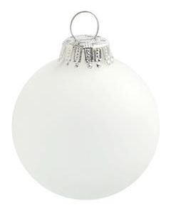 Christbaumkugeln mit silbernem Krönchen inkl. Werbedruck