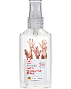 Handreinigungsspray, 50 ml, Body Label (R-PET) - inkl. Werbedruck