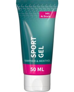 Sportgel, 50 ml Tube - inkl. Werbedruck