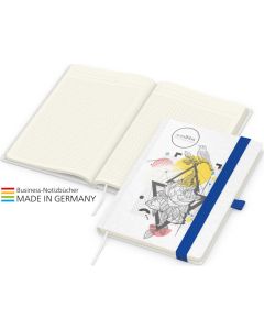 Notizbuch Match-Book Creme - individuelle Werbedruck