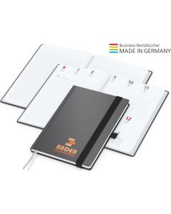 Buchkalender Vision-Hybrid White inkl. Siebdruck-Digital