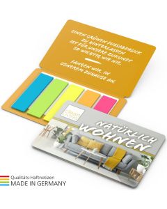 Multi-Card Papiermarker green+blue  inkl. 4c-Druck