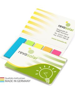 Memo-Card Papiermarker green+blue