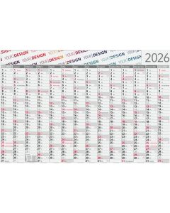 Wandplaner Pure Bamboo green+blue