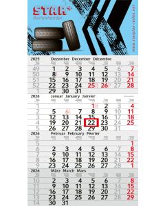 4-Monatskalender Budget 4 Express (Einblatt) 300 x 420 mm - inkl. Druck