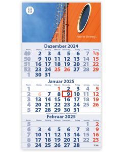 3-Monats DIN A3 Kalender Trinus B, inkl. Druck