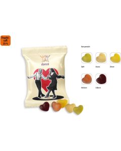 Mini Saft-Herzen Werbetüte