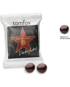 Schoko Kaffeebohnen Werbetüte