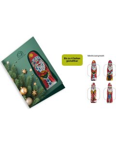 Faltkarte mit individuellem Druck - Schokofigur