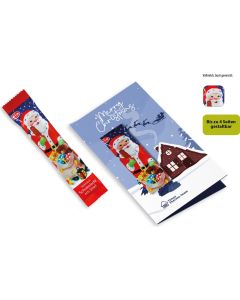 Weihnachtskarte mit Schoko-Lolly