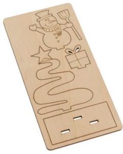 Steckfigur - Grüße vom Schneemann