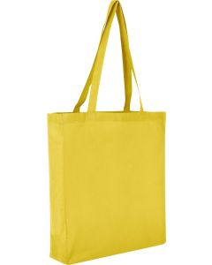 Texxilla Baumwolltasche Classic mit zwei langen Henkeln, Boden- und Seitenfalte