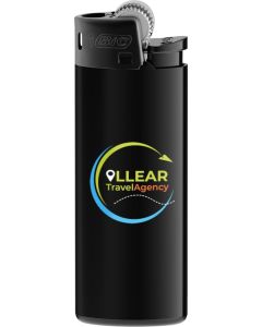 BIC® J25 All black Feuerzeug inkl. 1c-Siebdruck