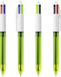 BIC® 4 Colours Fluo Kugelschreiber inkl. 1c-Siebdruck