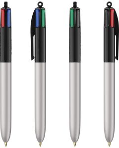 BIC® 4 Colours Glacé with Lanyard inkl. 1c-Siebdruck