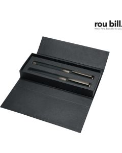 roubill Image Black Line Set (Drehkugelschreiber+Füllhalter)