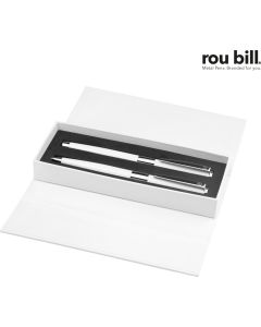 roubill Image White Line Set (Drehkugelschreiber+ Rollerball)