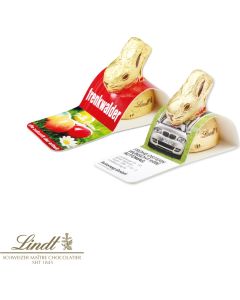 Werbe-Aufsteller mit Goldhase von Lindt, 10 g - inkl. Digitaldruck