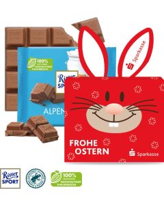 Schokotafel Ritter SPORT Osterhase - inkl. Digitaldruck