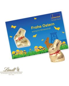 Promotion-Card mit Goldhase von Lindt - inkl. Digitaldruck