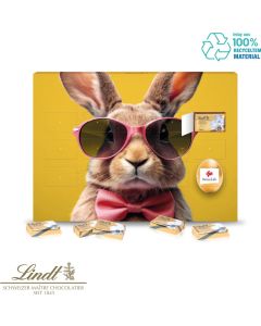 Tisch-Osterkalender Lindt mit 9 Türchen, Inlay mit 100% recyceltem Material