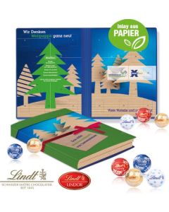 Adventskalender Weihnachtsbuch Lindt Exklusiv Organic mit Lindt Minis